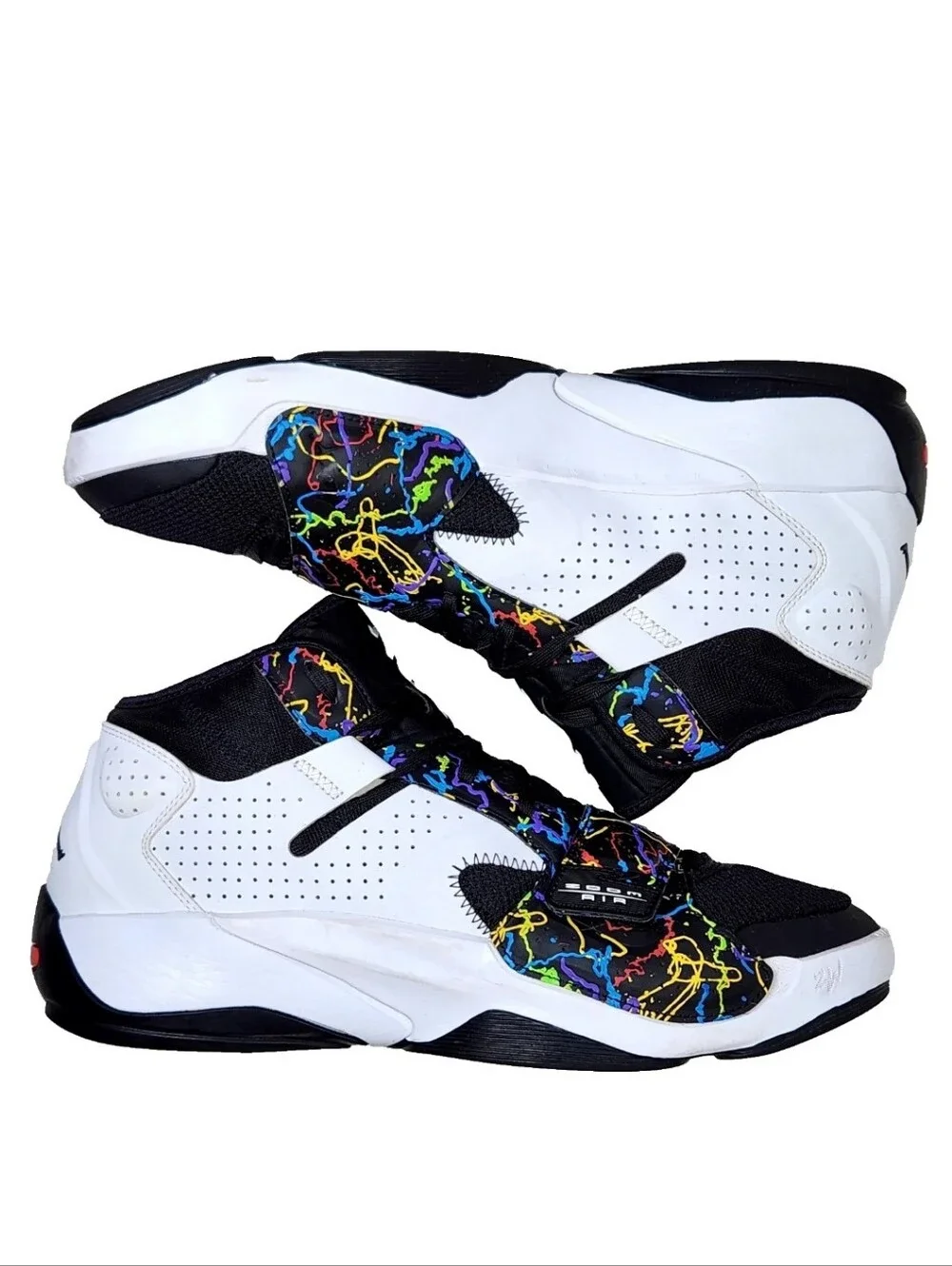 NIKE Air Jordan Zion 2 'Noah' Sz 11.5 White/Black-Multicolor DO9071-003